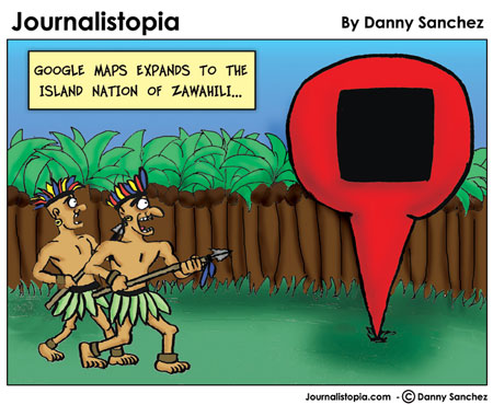 google maps journalistopia cartoon